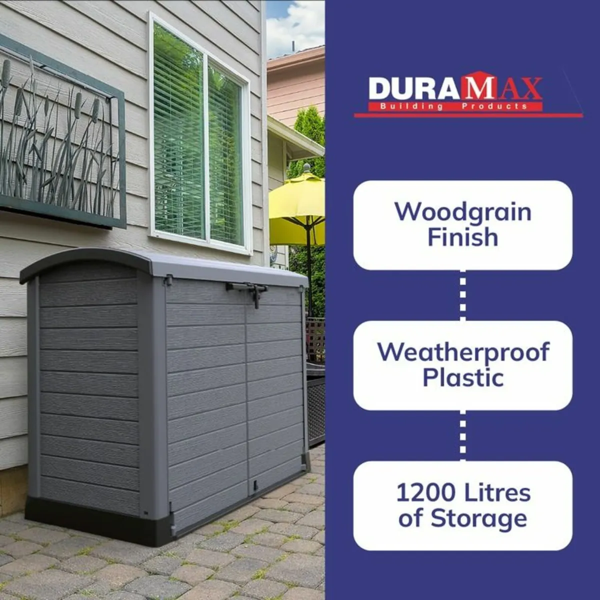 Storeaway 1200Lt Large Patio Cabinet - Image 4