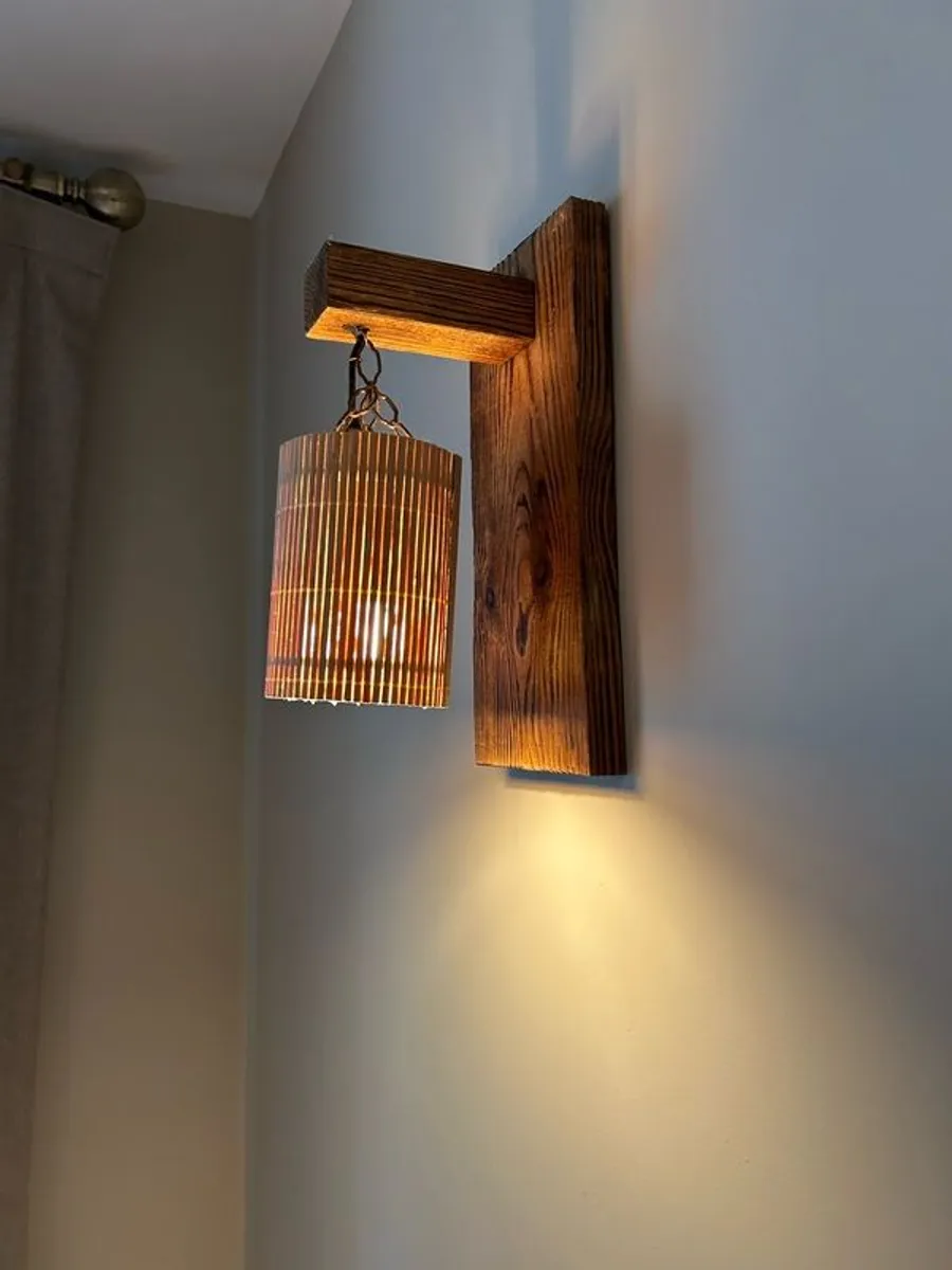 Beautiful Wooden Wall side lights. - Image 4