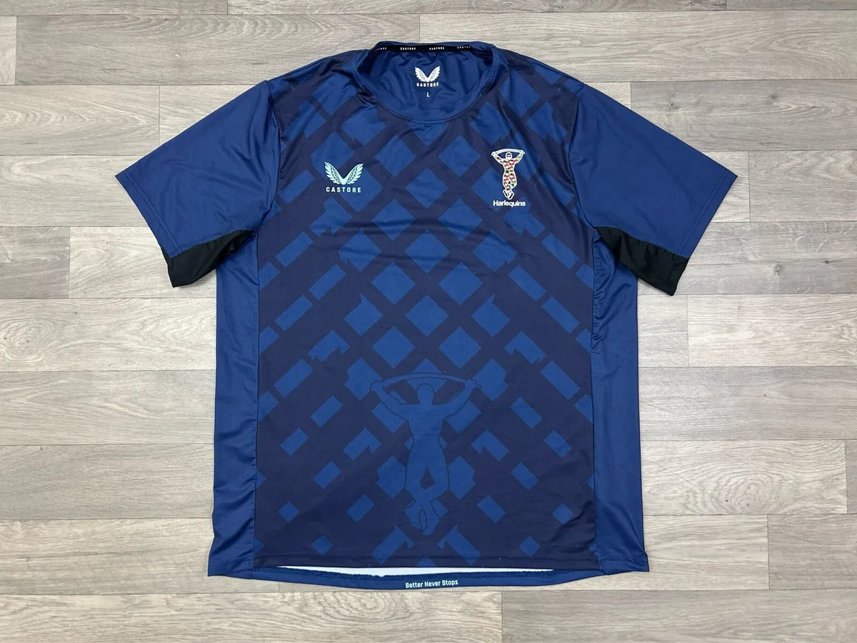 Castore Harlequins Rugby Jersey Shirt Mens Large - Image 1