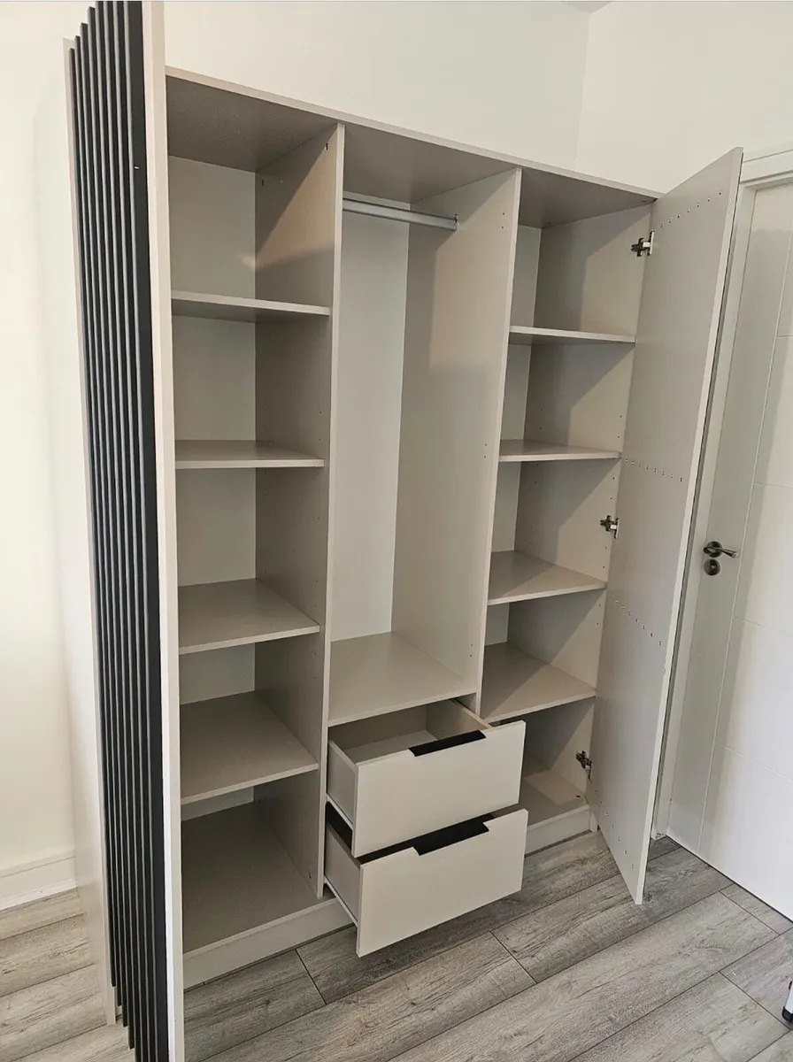 Wardrobe NELY 3D Cashmere 155cm *FREE DELIVERY - Image 2