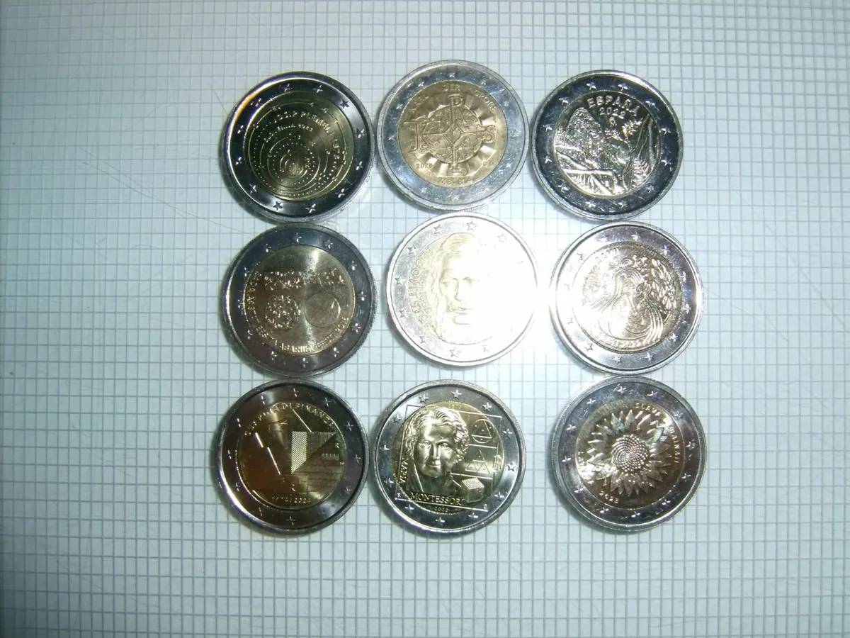 2 euras coins - Image 1