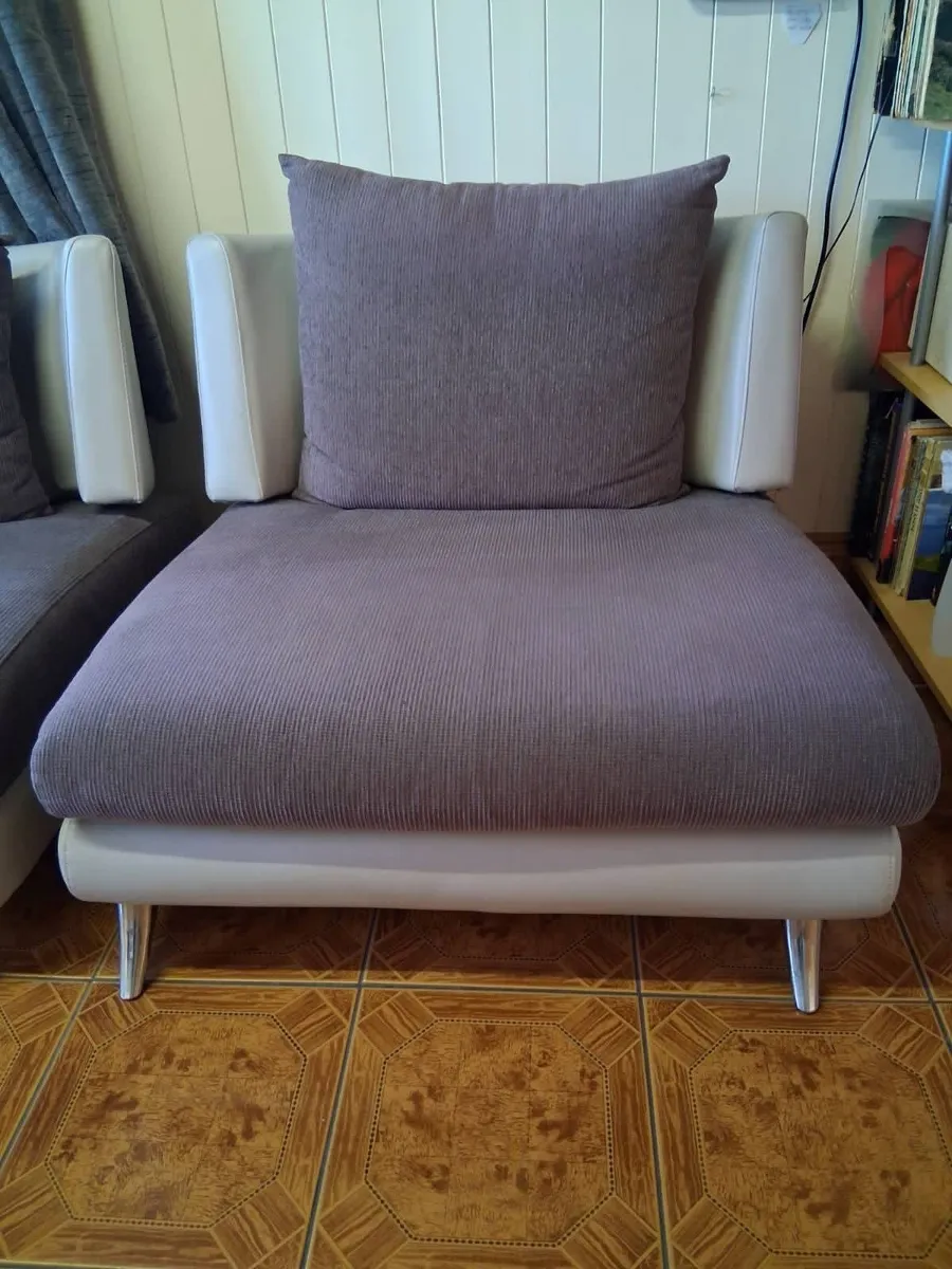 3 Seated couch + chaise sofa + chair - Image 3