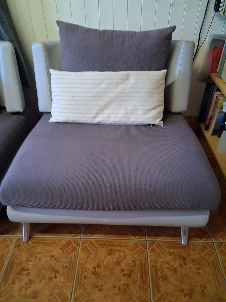 3 Seated couch + chaise sofa + chair - Image 4