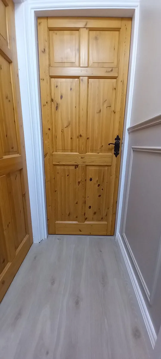 3 Pine doors locks hinges and handles