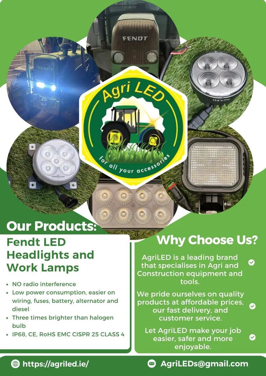 Fendt LED Headlights and Worklamps - Image 1
