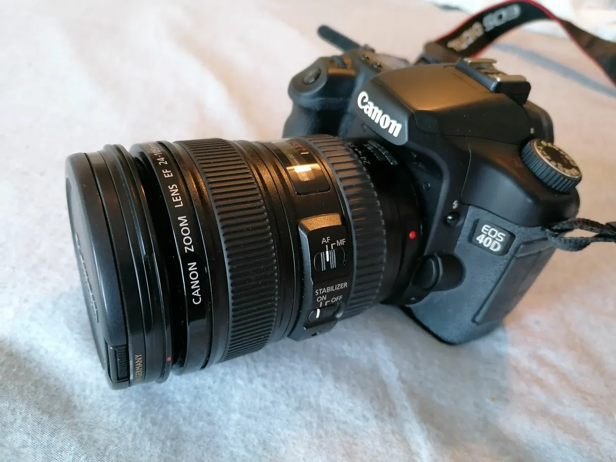 Canon EOS 40D + EF 24-105mm L Lens + Tripod + Bag - Image 1