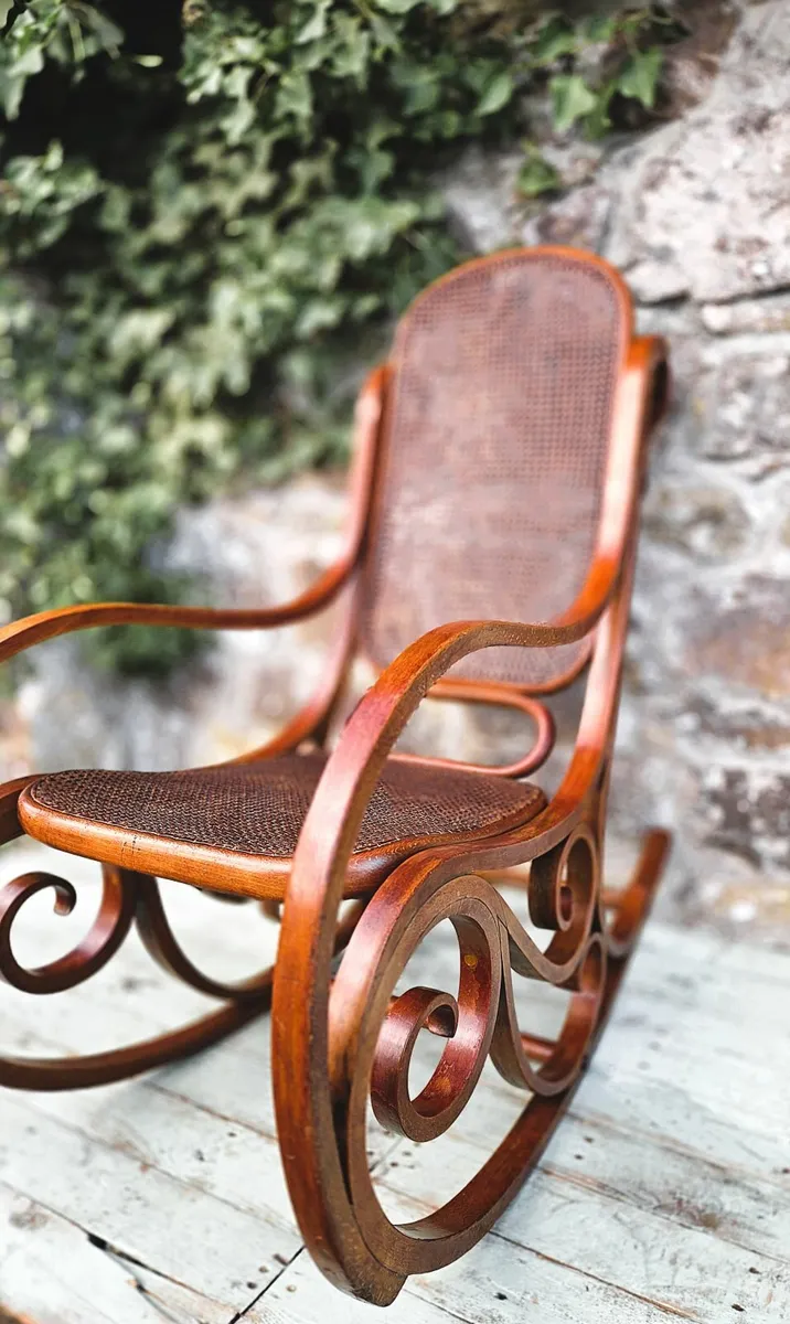 Vintage Bentwood Rocking Chair - Image 4