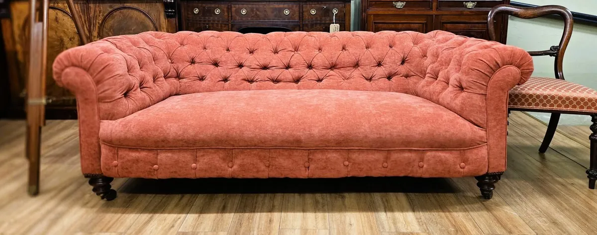 Victorian Chesterfield Sofa- Circa 1890 - Image 1