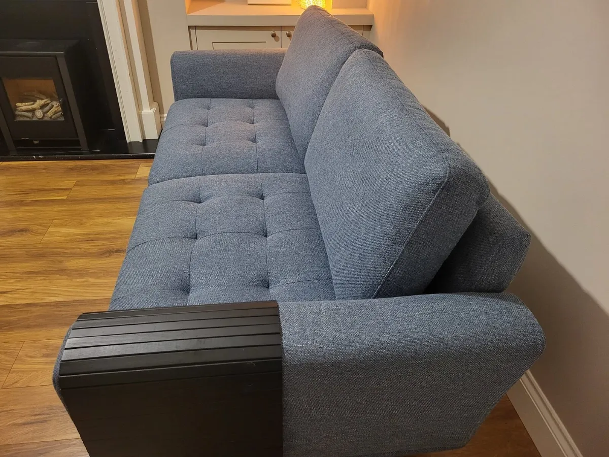 Single and 3 Seater Sofa (free footstool) - Image 4