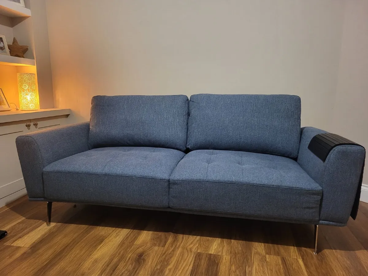 Single and 3 Seater Sofa (free footstool) - Image 1
