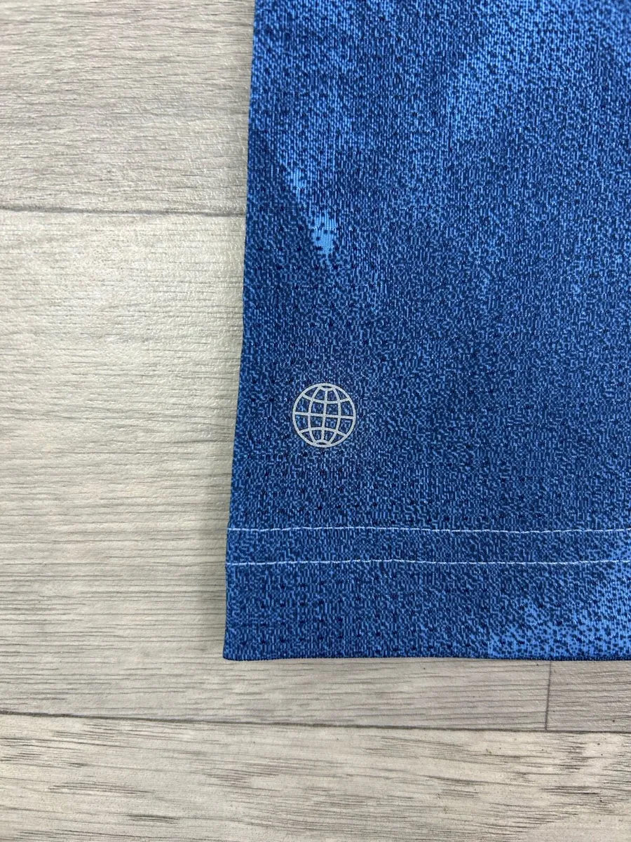 Adidas Golf Patterned Polo Shirt Mens Medium - Image 3