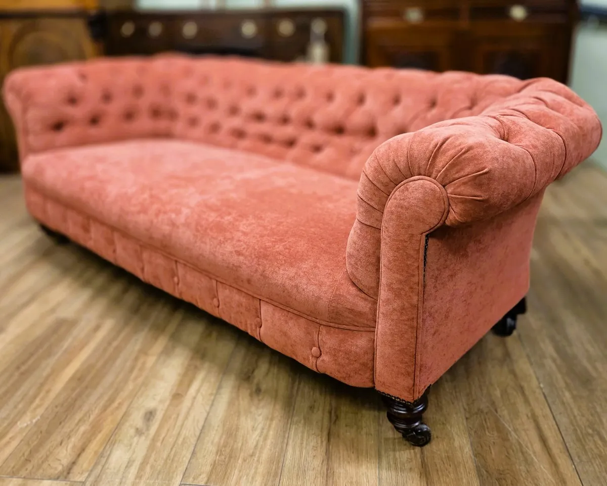 Victorian Chesterfield Sofa- Circa 1890 - Image 3