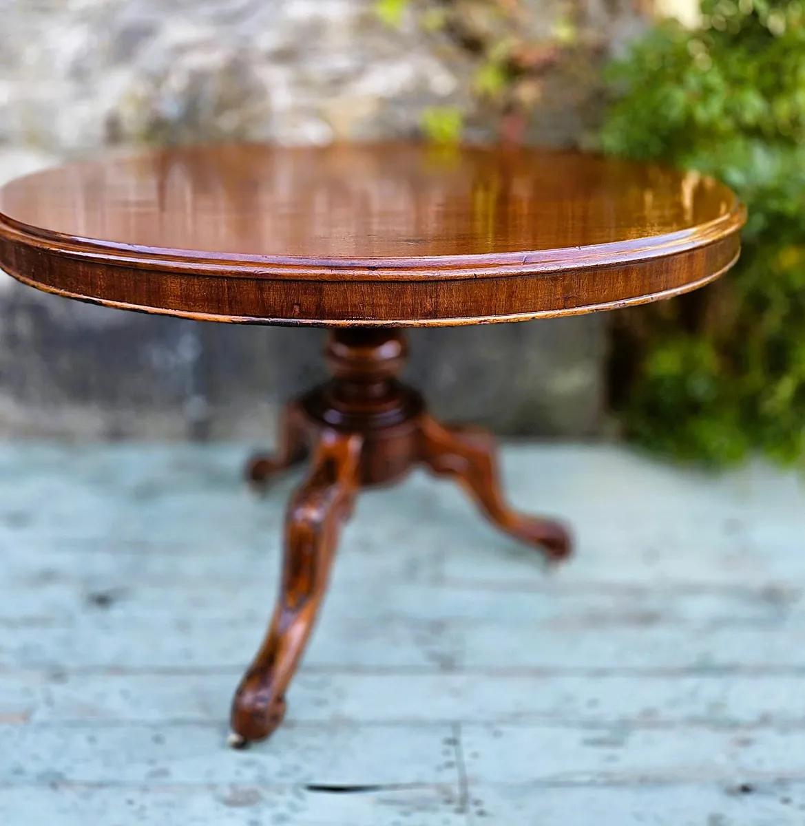 Round Victorian Mahogany Centre Table- Circa 1890 - Image 1