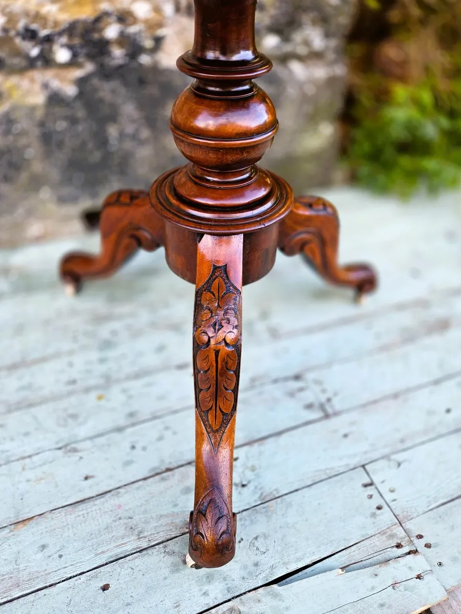 Round Victorian Mahogany Centre Table- Circa 1890 - Image 2
