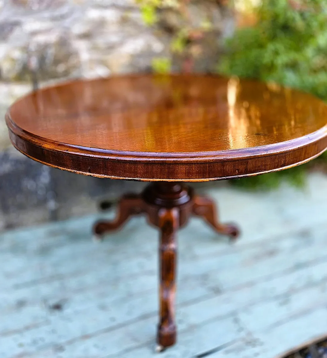 Round Victorian Mahogany Centre Table- Circa 1890 - Image 3