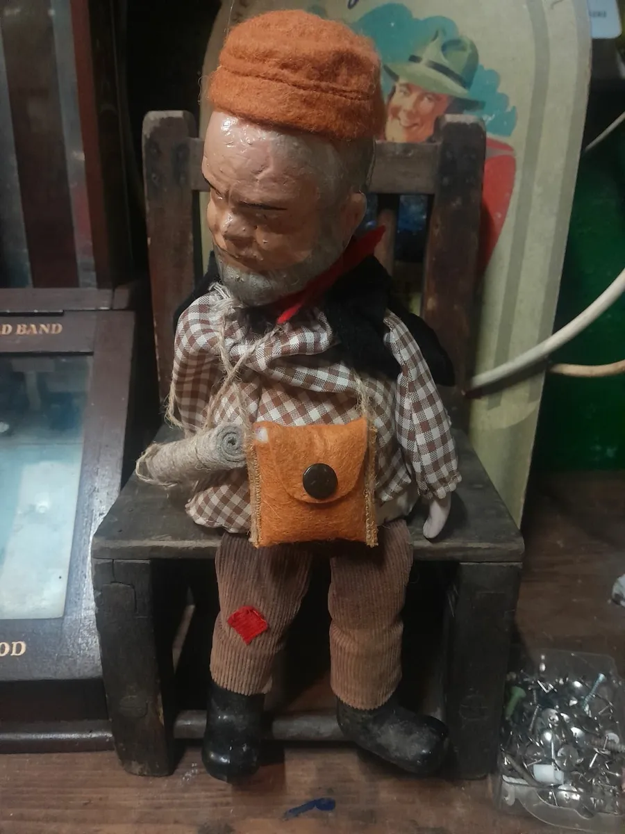 Vintage  clock work  swag man doll - Image 1
