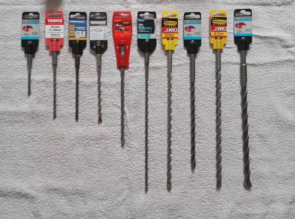 Bundle of 10 SDS Masonry Drill Bits - Image 1