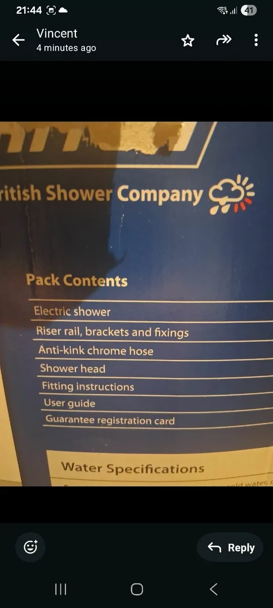 triton electric shower - Image 1