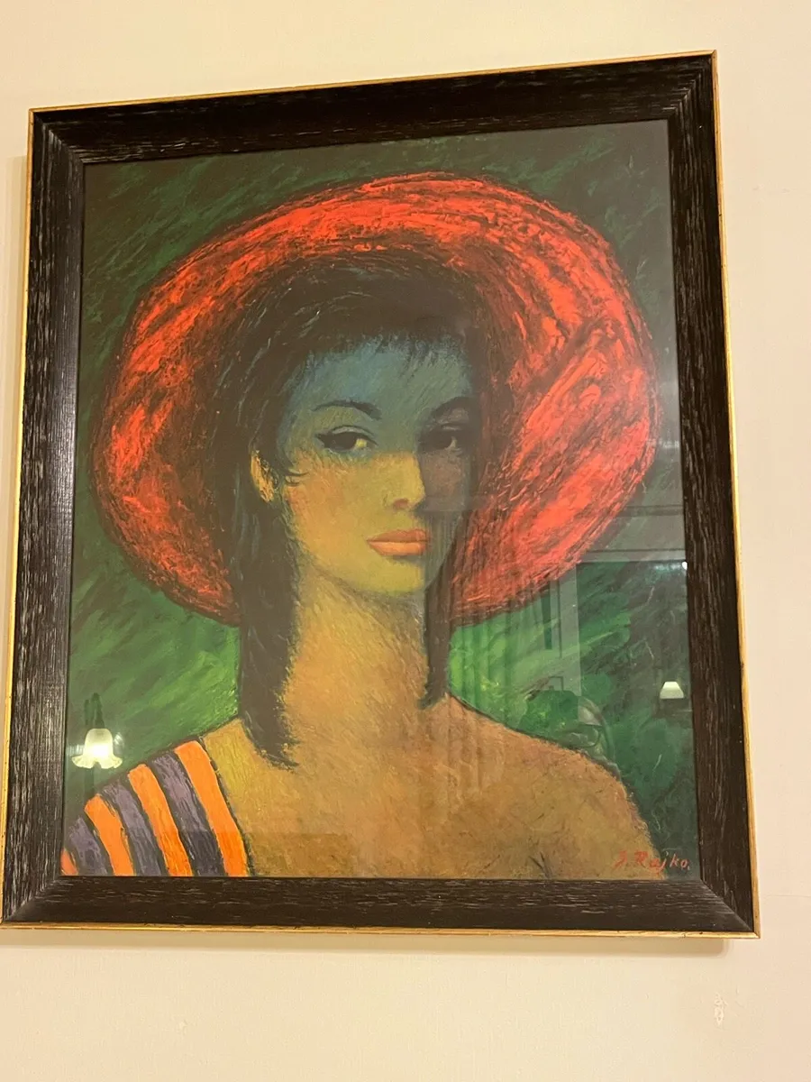 Framed S. Rajko Midcentury Print