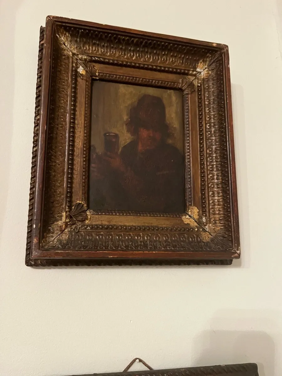 Pair of framed oil paintings - Image 1