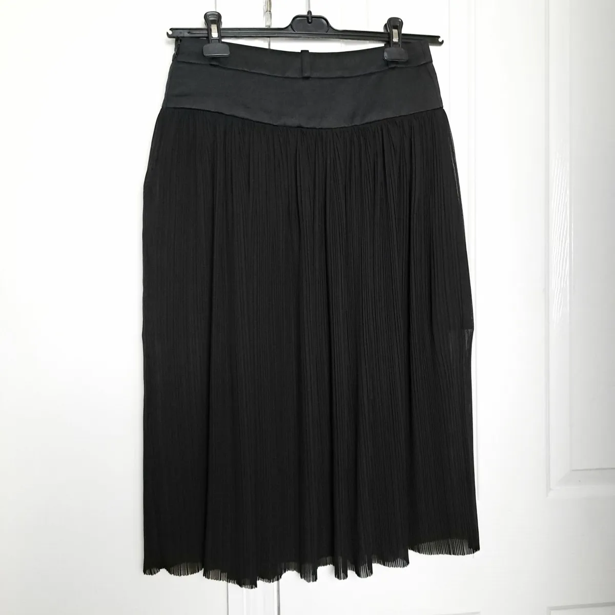Claudie Pierlot Black Pleated Midi Skirt 10UK/38EU - Image 2