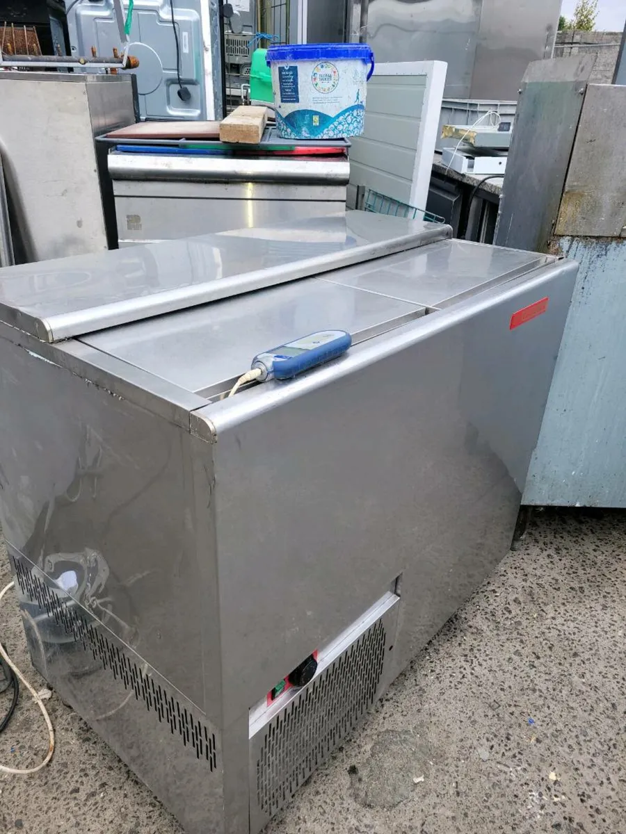 Fridge/Freezer Sliding Top Stainless Steel - Image 1