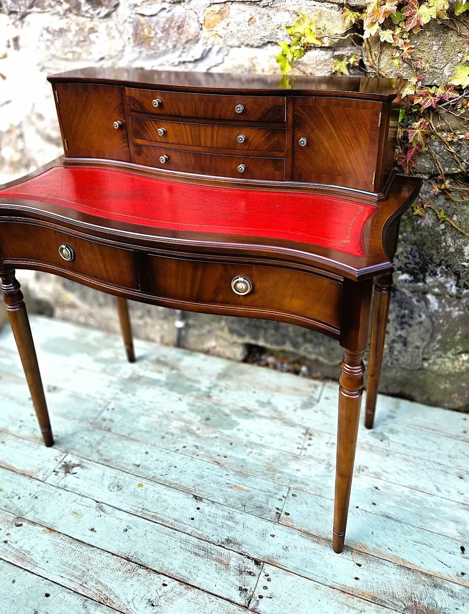 Vintage Mahogany Writing Desk - Image 4