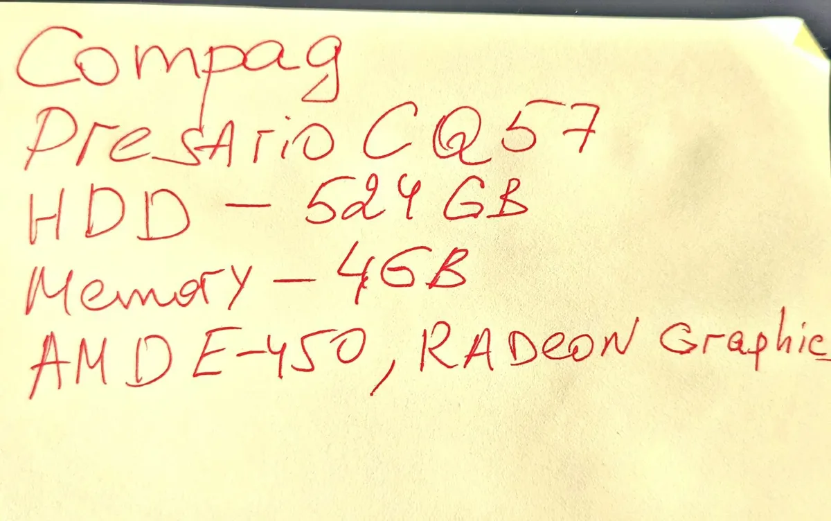 Compag  Presario CQ 57 Laptop - Image 2