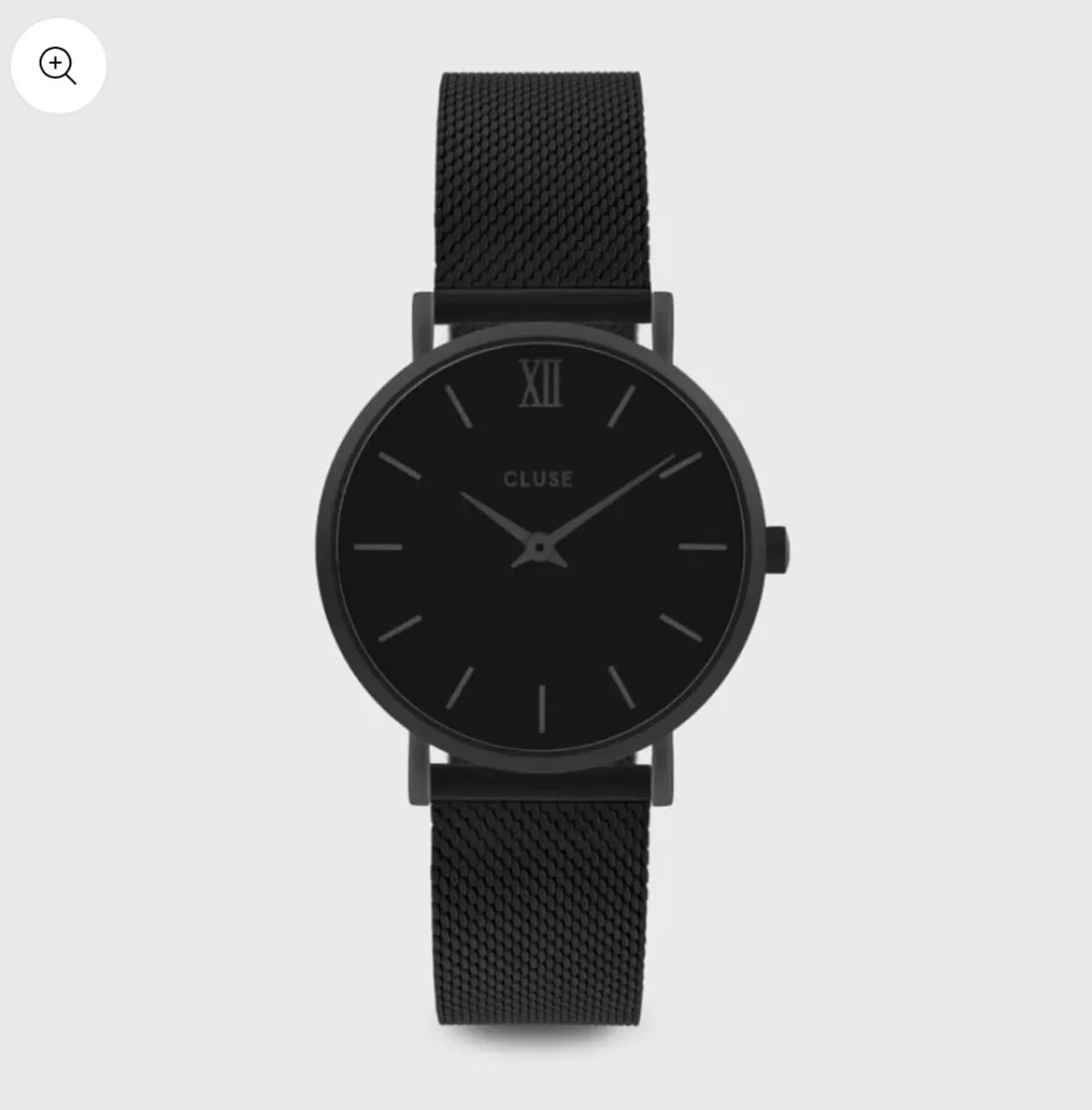 Brand new CLUSE watch, black and grey, with pouch - Image 4