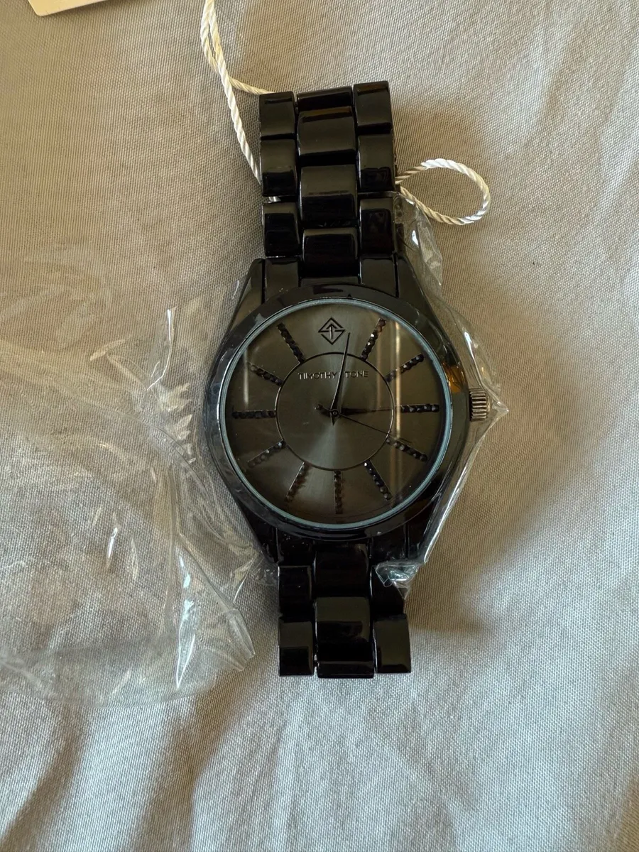 Brand new Timothy Stone watch, black, with box - Image 1