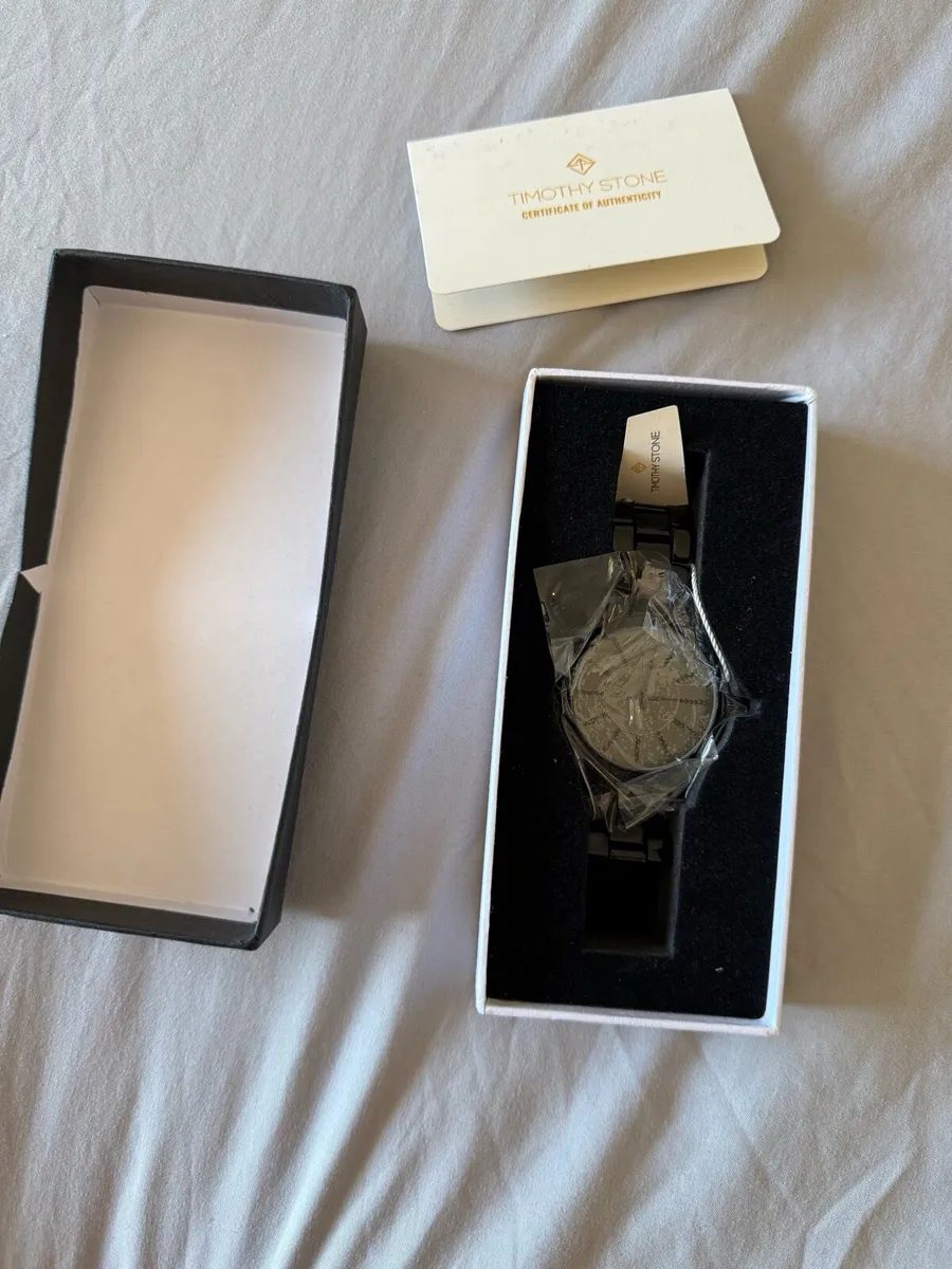 Brand new Timothy Stone watch, black, with box - Image 2