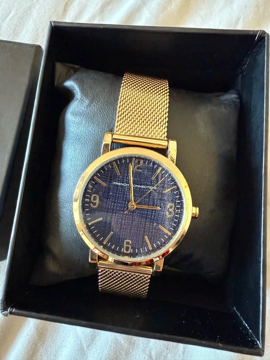 Brand new French Connection watch, gold and blue - Image 3