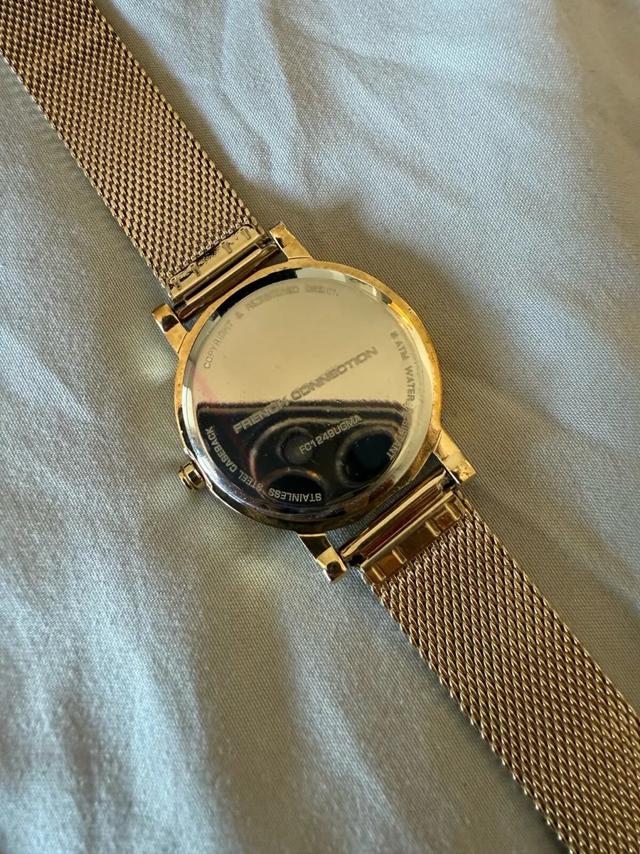 Brand new French Connection watch, gold and blue - Image 4