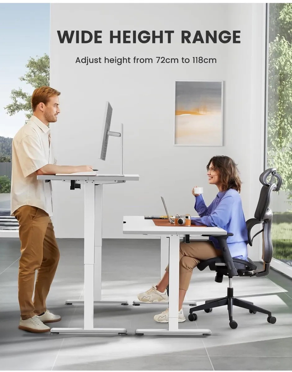 Electric Standing Desk Height Adjustable 120 x 60c - Image 4
