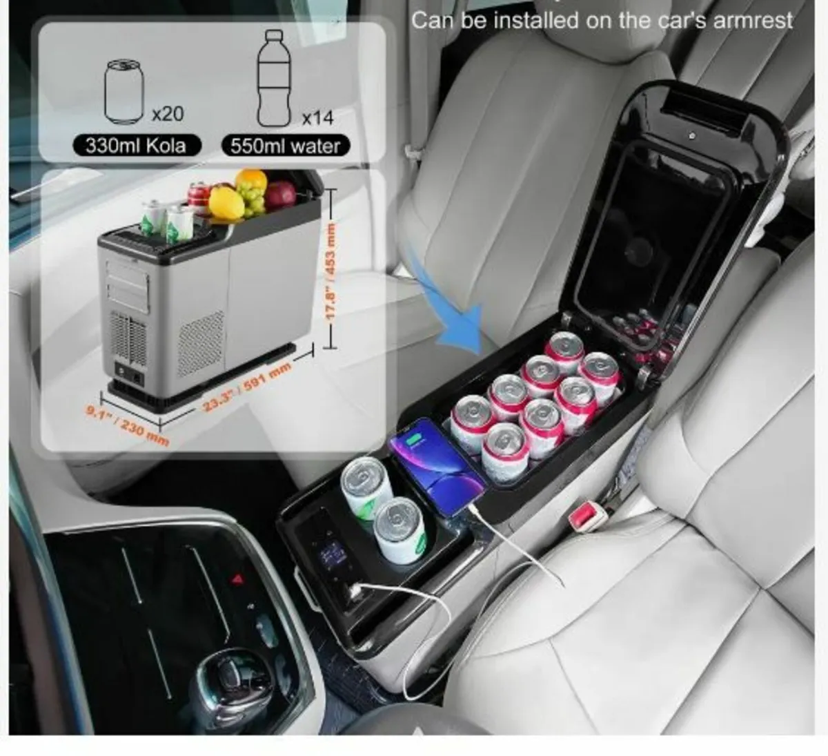 Car Refrigerator, 12 Volt - Image 2