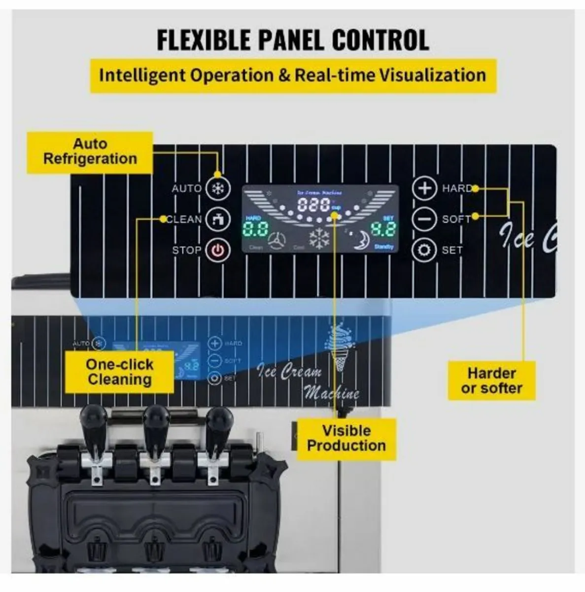 Soft Ice Cream Machine 2200W Commercial - Image 3