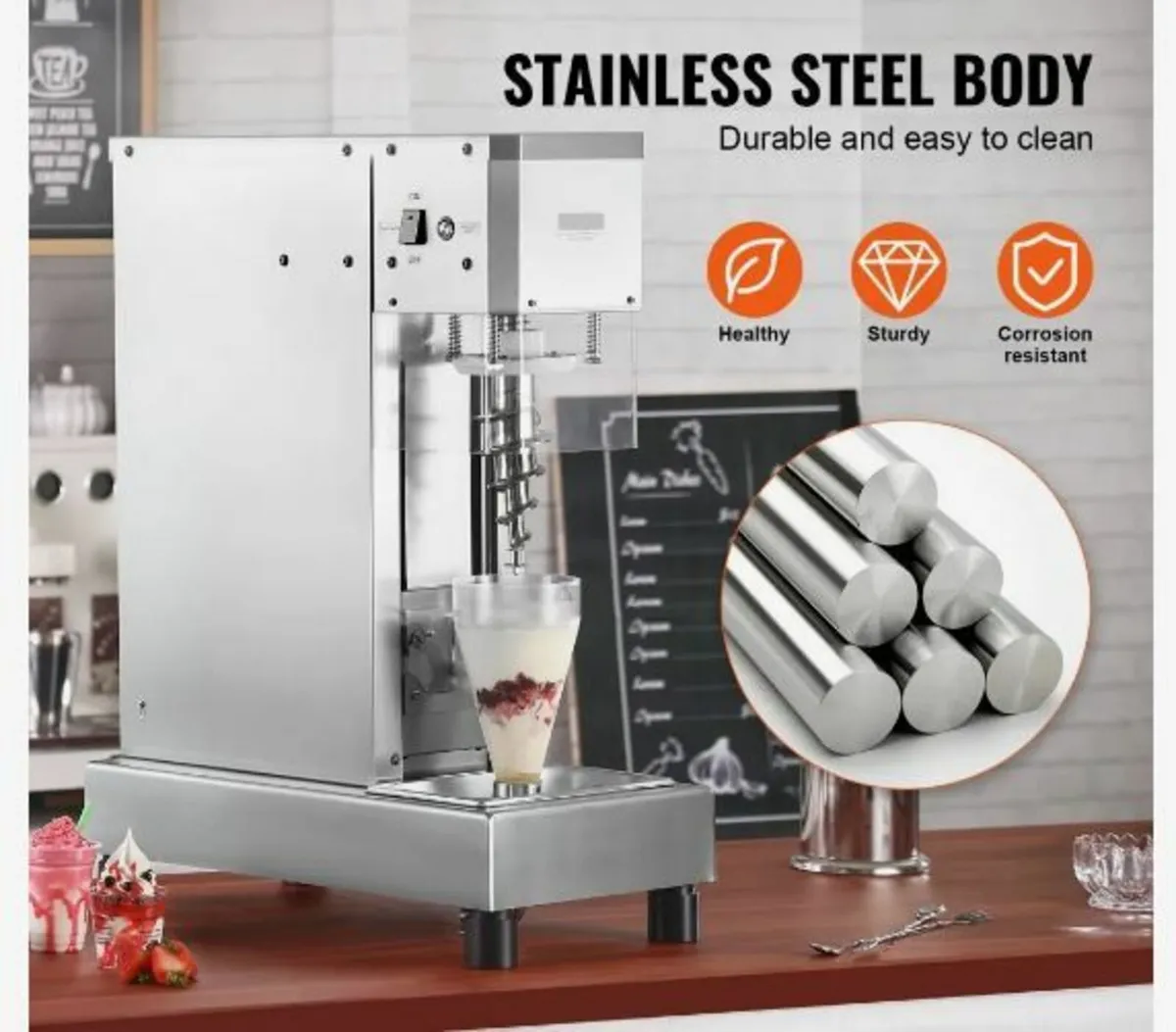 Ice Cream Blender, 750W High-Speed - Image 2