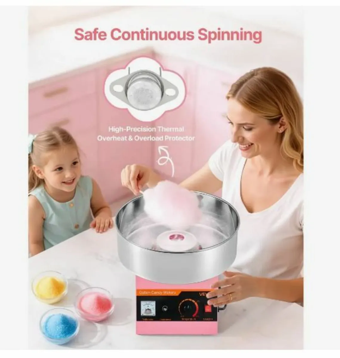 Cotton Candy Machine Commercial, 1000W - Image 4