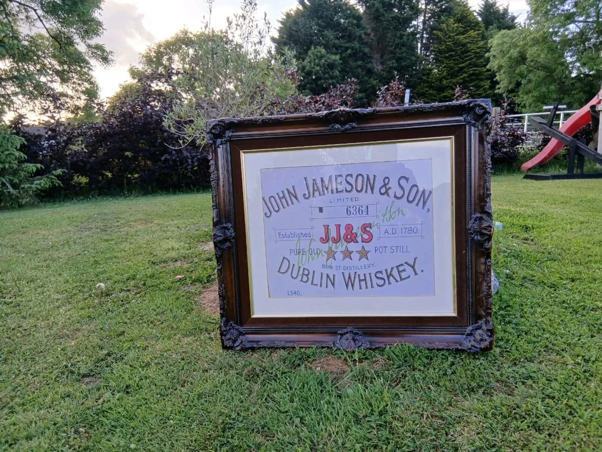 Extra Large Framed Jameson Advert - Image 1