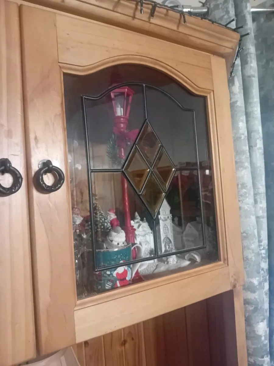 Mexican pine tv unit display cabinet - Image 3