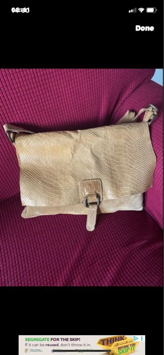 Leather Shoulder Bag - Image 1