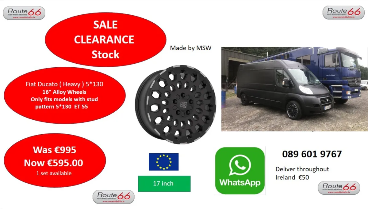 Peugeot Boxer , Fiat Ducato, Maxi alloy wheels