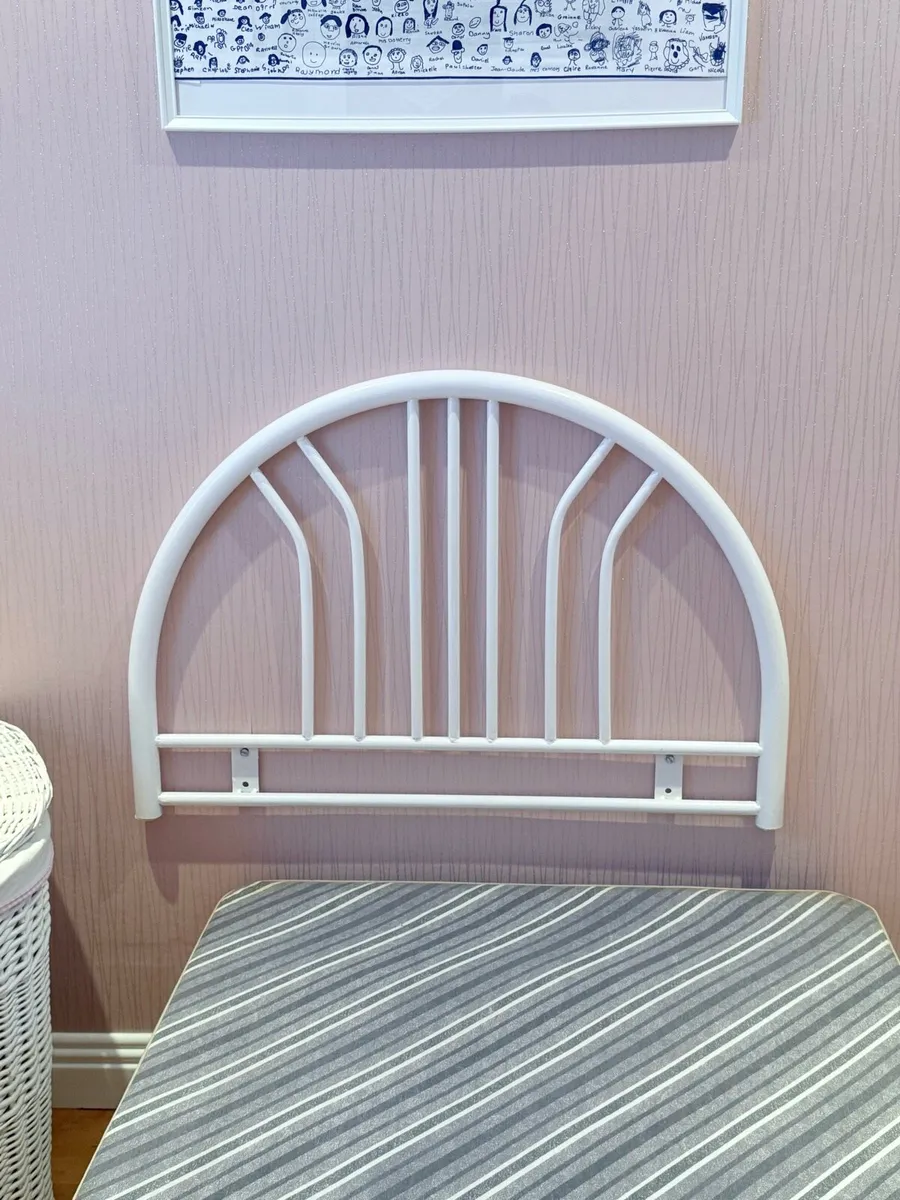 Single bed base and head board - Image 3