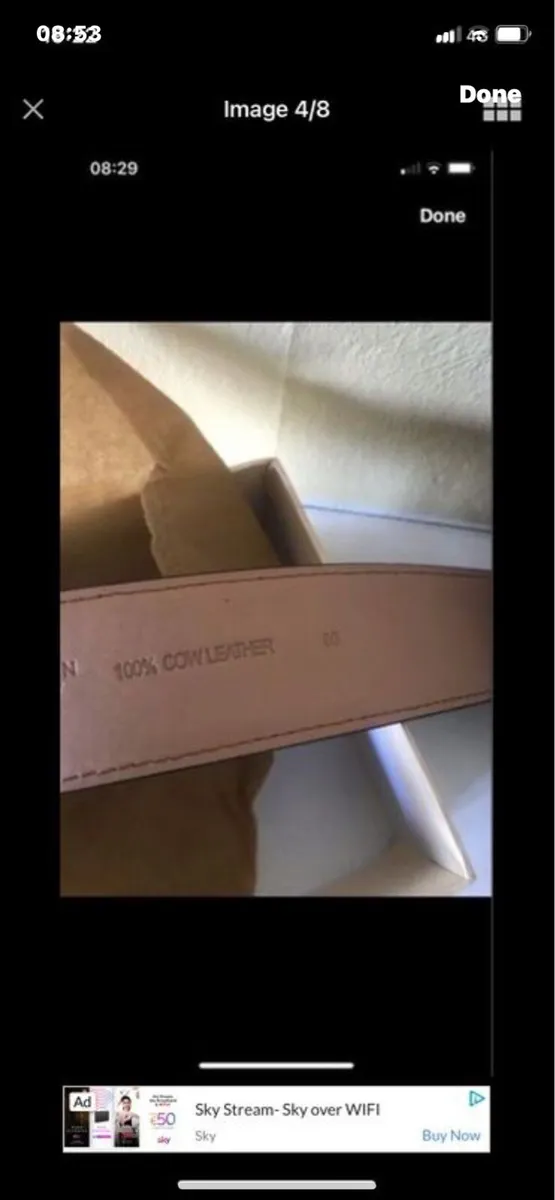 Moschino logo Leather Belt - Image 4