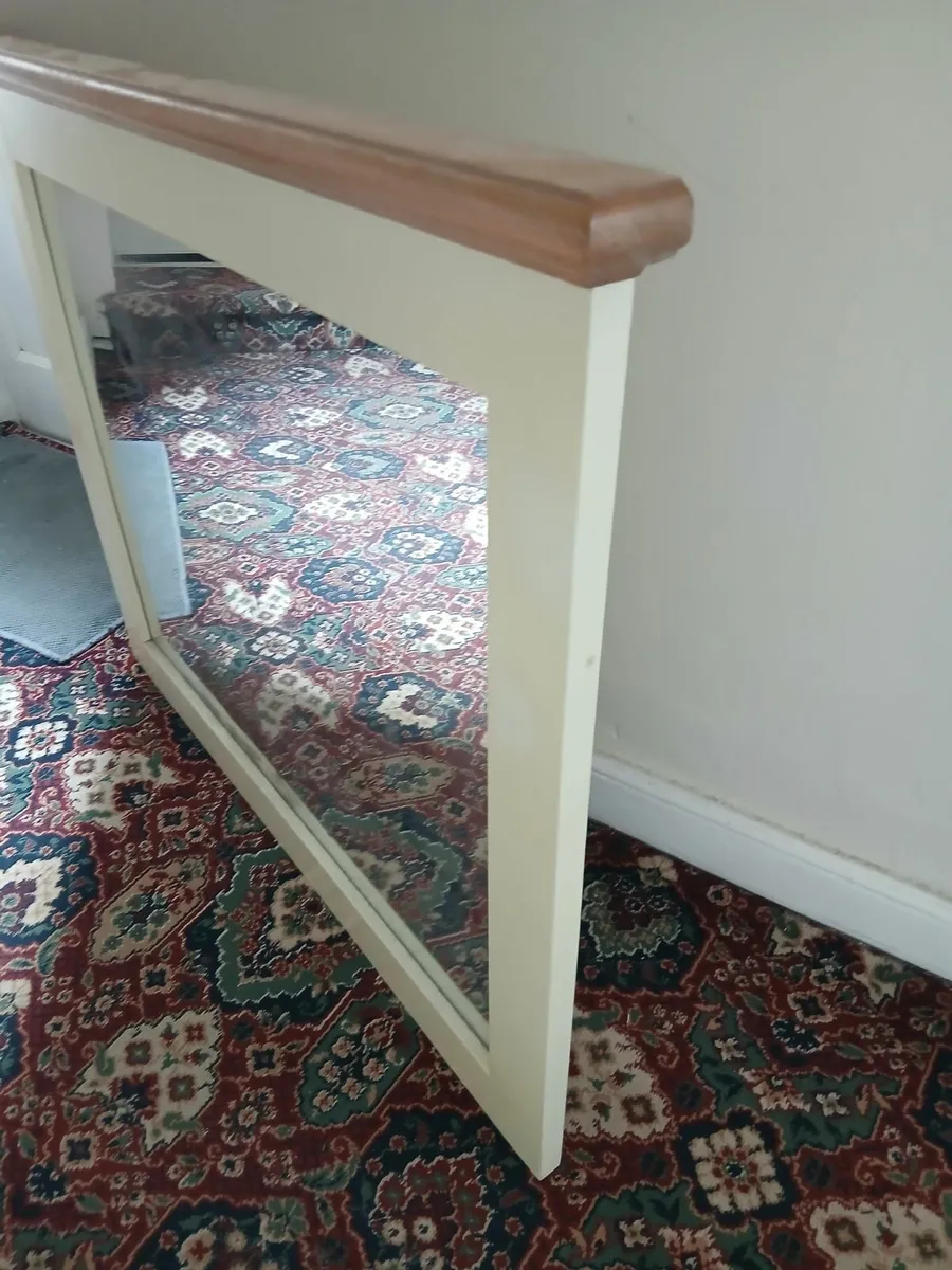 Large 1 meter modern distressed  mirror - Image 3