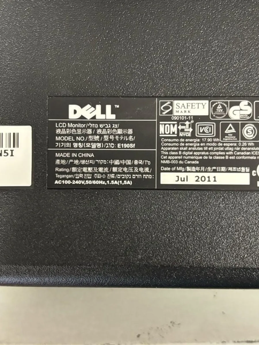 5 X Dell 19 Inch Monitor - Image 3