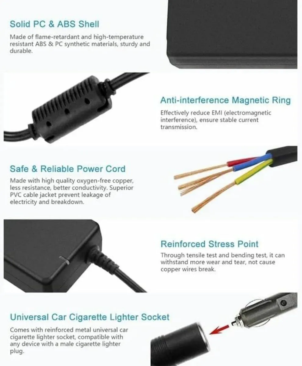 15A Power Adapter 12V to 240V for Diesel Heater - Image 2