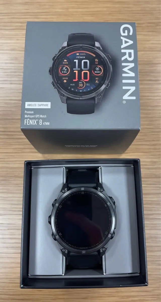 Garmin Fenix 8 47mm, Titanium Sapphire (Amoled) - Image 1