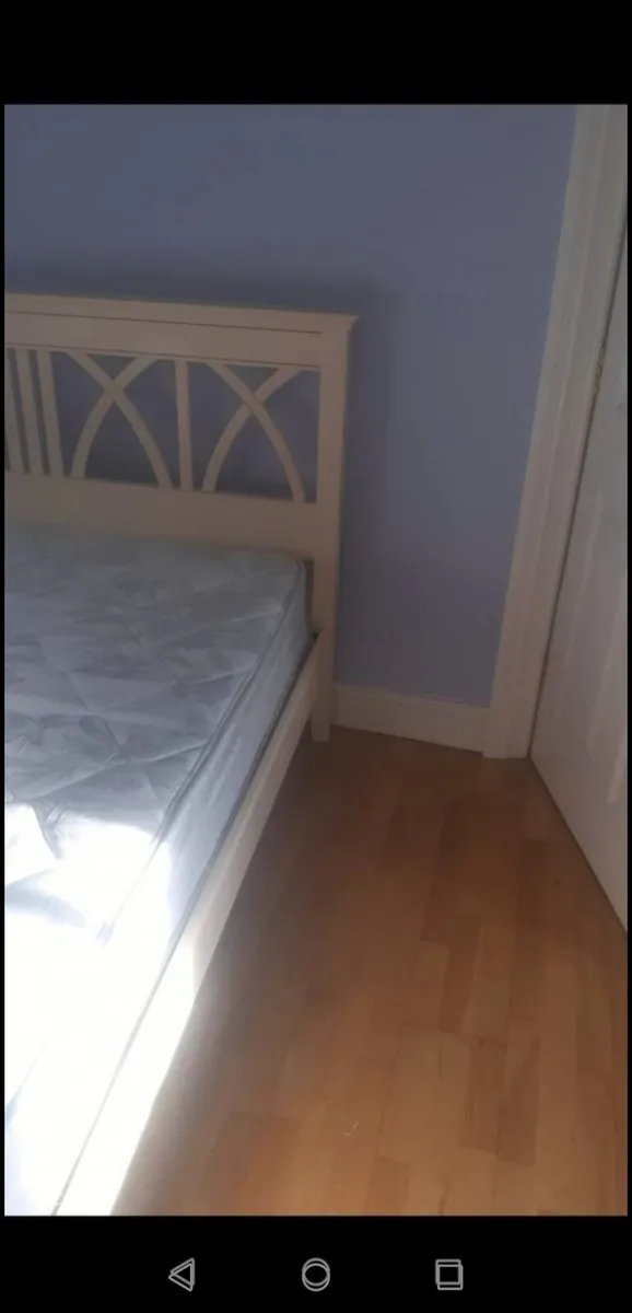 King Size Cream Bed C/W Mattress - Image 2