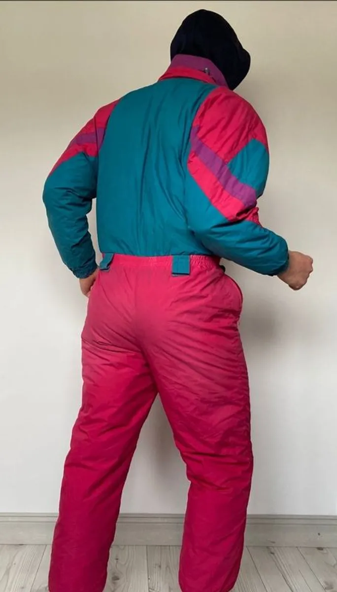 Cool Retro Vintage Ski Suit - Image 1